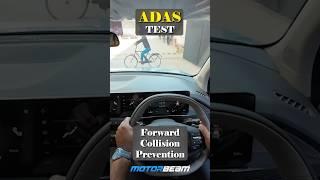 Kia Syros ADAS Test - Forward Collision Prevention | @MotorBeam #shorts