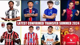 LATEST CONFIRMED TRANSFERS 2024Sterling To Juventus,João Félix To ChelseaDe Ligt,Sancho,Emerson.️