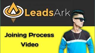 LeadsArk Joining Process || Best Affiliate Marketing Platform  @Anurag Influencer