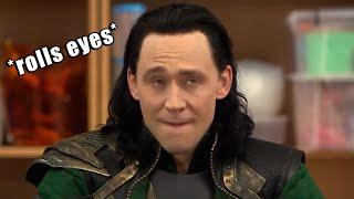 tom hiddleston being loki in real life for 15 minutes straight