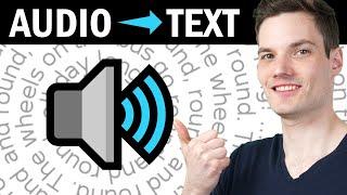  How to Convert Audio to Text - FREE & No Time Limits