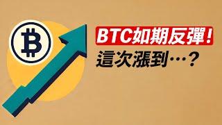 BTC如期反彈！重回十萬！這次漲到哪？回踩多少上車？！