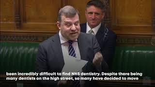 Andy questions Health Secretary on Government's plan for NHS dentistry