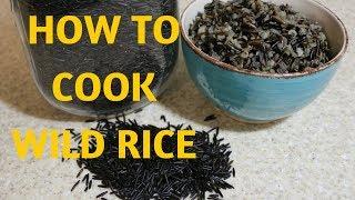 WILD RICE | HOW TO COOK |  Alkaline Electric Dr Sebi Approved