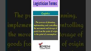 Logistics Definition | Logistics and Supply Chain Concepts | Logistician Terms