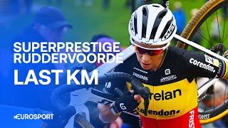 Superprestige Ruddervoorde Women's Race Finish: Alvarado beats Van Empel and Brand in thriller! 