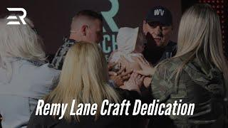 Remy Lane Craft dedication by Tommy Craft