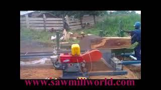 Diesel Engine Powered Circular sawmill with log carriage
