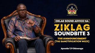 ZSA 15A : Ziklag Soundbite 3 | Apostle T.F Chiwenga | Sunday Service | 14 July 2024 | Second Segment