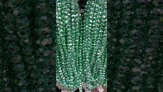 #8mm green metallic crystal #crystalbeads #siopao shape#diybeads #viralshort