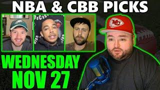 Wednesday Picks with Kyle Kirms | NBA CBB 11/27