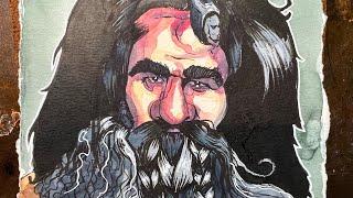 Painting Bifur from the Hobbit