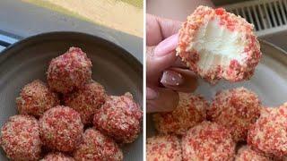 Would You Try These Delicious Strawberry Crunch Ice Cream Balls *pause*