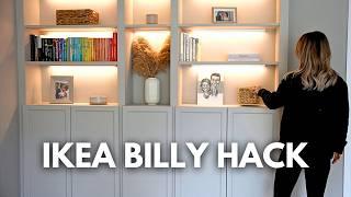 IKEA Billy Bookcase Hack | DIY Built-In Shelves