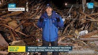 Dave Malkoff Reports On The Tornado Damage in Washington,Illinois