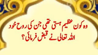 Wo Kon Azeem Hasti Thi Ji Ki Rooh Khud Allah Tala Ne Qabaz Farmai | Spread Urdu Islamic Information