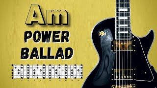Melancolic Power BALLAD Backing Track in A minor