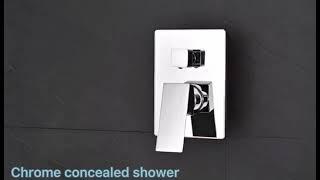 China Shower Manufacturer : LINLI Chrome Concealed Shower Mixer Use Display #shorts