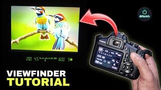 DSLR VIEWFINDER TUTORIAL - How to See Through Viewfinder ? | Viewfinder Status Bar Numbers (Hindi)