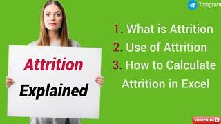 What is Attrition & How to Calculate in Excel - Excel Basics