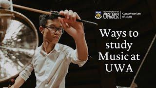 Ways to study music at UWA from 2021