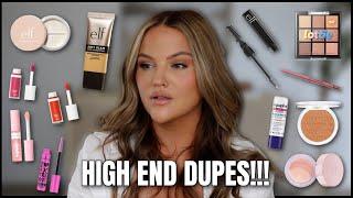 FULL FACE TRYING NEW VIRAL DRUGSTORE MAKEUP! we found high end dupes!!!