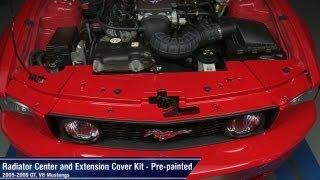 Mustang Radiator Center and Extension Cover Kit - Pre-painted (05-09 GT, V6) Review