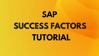 SAP SuccessFactors Tutorials | Data Model in SAP | SAP SuccessFactors Provision | SAP SuccessFactors