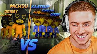 PRISONNIER VS POLICE ! Avec Doigby, Valouzz, Dobby, Timoute, Kaatsup (Prison Life 2)