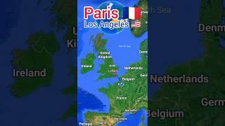 Paris to Los Angeles flight Route ️ || Delta Airlines | DL291 ||#flight #airbus