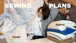 sewing plans for 2025: upcycling FABRIC + TRASH into fashion!