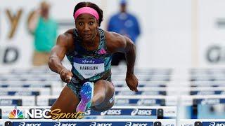 Keni Harrison hangs on for confident 100m hurdles win in NYC | NBC Sports