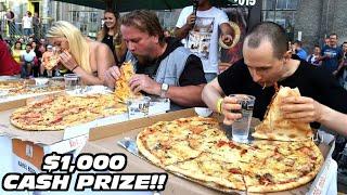 $1000 Pizza Eating Contest vs Kate Ovens and Other Top Eaters!!