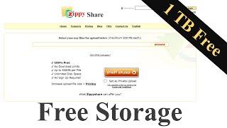 Zippyshare 1TB Free Storage - Free File Hosting Service