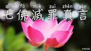 七佛滅罪真言 (21遍十小咒)誠心誦念此咒，可消除重罪。