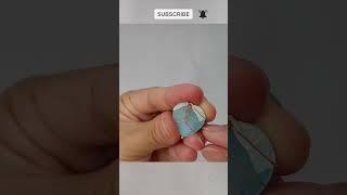 How to make beautiful pendant - wire wrap stones without holes  #shortsvideo #trending #handmade