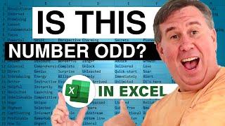 Excel - Using the ISODD Function in Excel for Data Analysis - Episode 1683