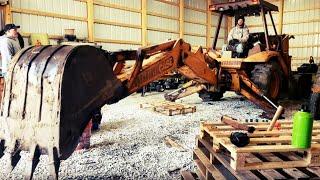 Case 580K Backhoe Repairs and Firewood Splitting - An Indy Farm Life Day