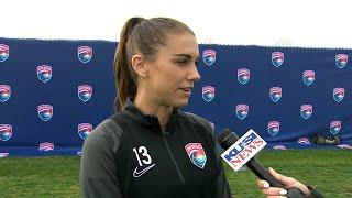 The San Diego Wave Football Club's star Alex Morgan ready for their first match