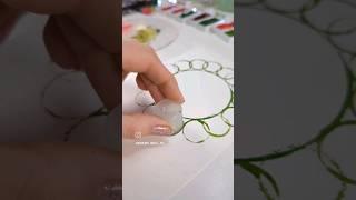  The EASIEST Trick to make a Christmas Wreath #watercolor #painting #art #craft #holidaycards