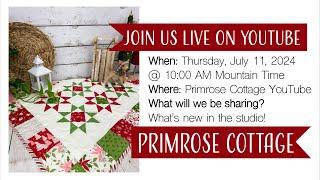 July 11, 2024 PART 1 (Stitching) Live Flosstube & Quilttube.