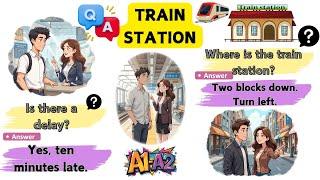  Learn English at the Train Station | Real Conversations Practice 