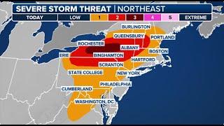 Remnants of Beryl Bring Rare Tornado Threat To Northeast