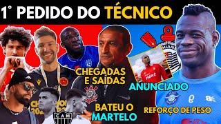 1°PEDIDO DO TÉCNICO! REUNIÃO POR BOTELLI E CHEGADAS | AS ÚLTIMAS NOTÍCIAS DO CORINTHIANS DE HOJE