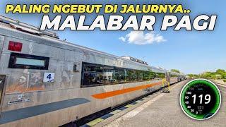 KERETA BARU INI LEBIH NGEBUT DARI GAJAYANA!! Trip KA Malabar Pagi Kelas Premium Kediri - Solo