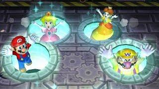 Mario Party 9 Garden Battle - Peach vs Daisy vs Wario vs Mario| Cartoons Mee