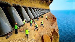 These Road Construction Projects so Dangerous - Skillful Construction Workers & Heavy Equipment