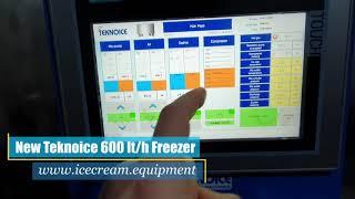 New Teknoice Electronic Ice Cream Continuous Freezer of 600 lt/h.