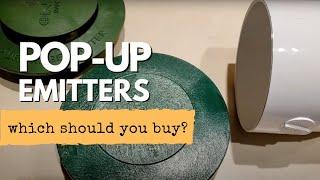 Yard Drainage Pop-up Emitter Comparison for Buried Downspout Gutter Drain Pipe DIY Home Improvement