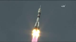 Start rakiety Sojuz MS-09 (06.06.2018)